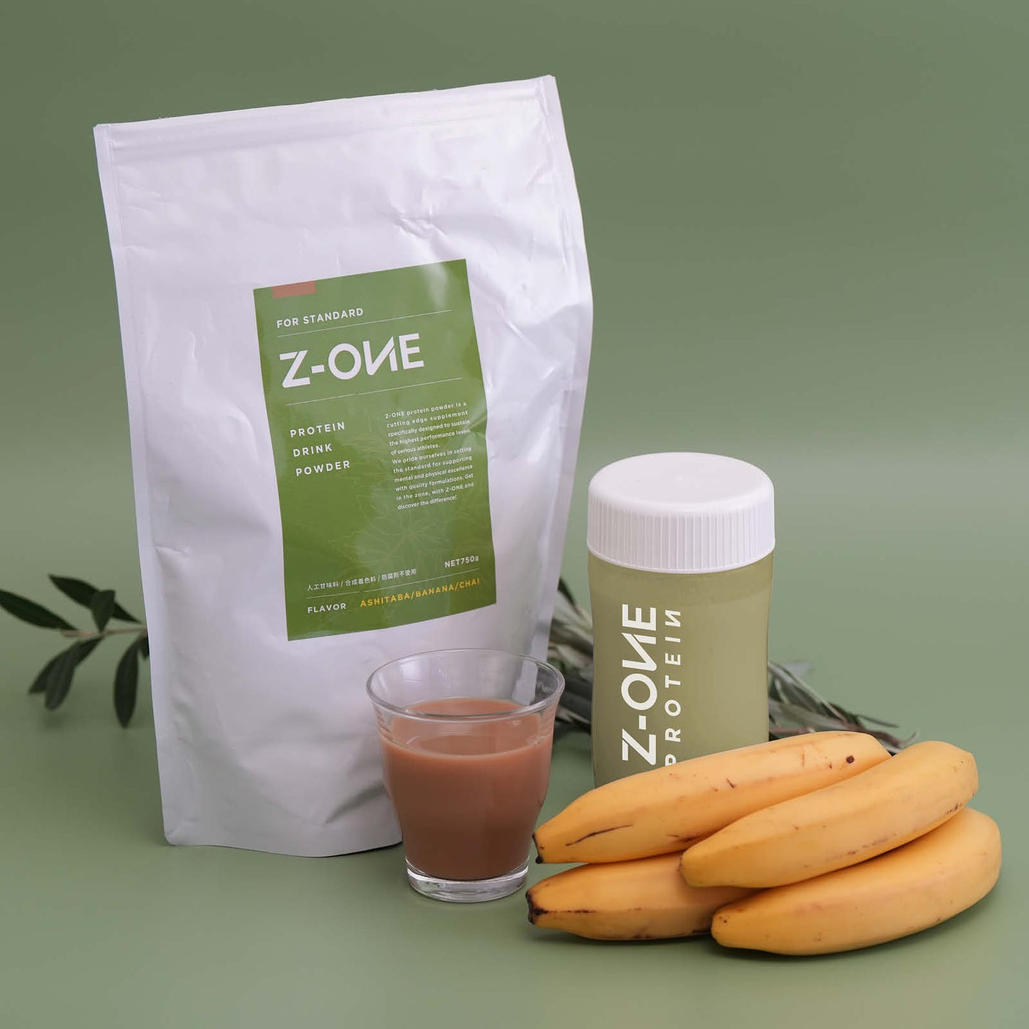 Z-ONE PROTEIN(ゾーンプロテイン) あした葉 バナナチャイ味