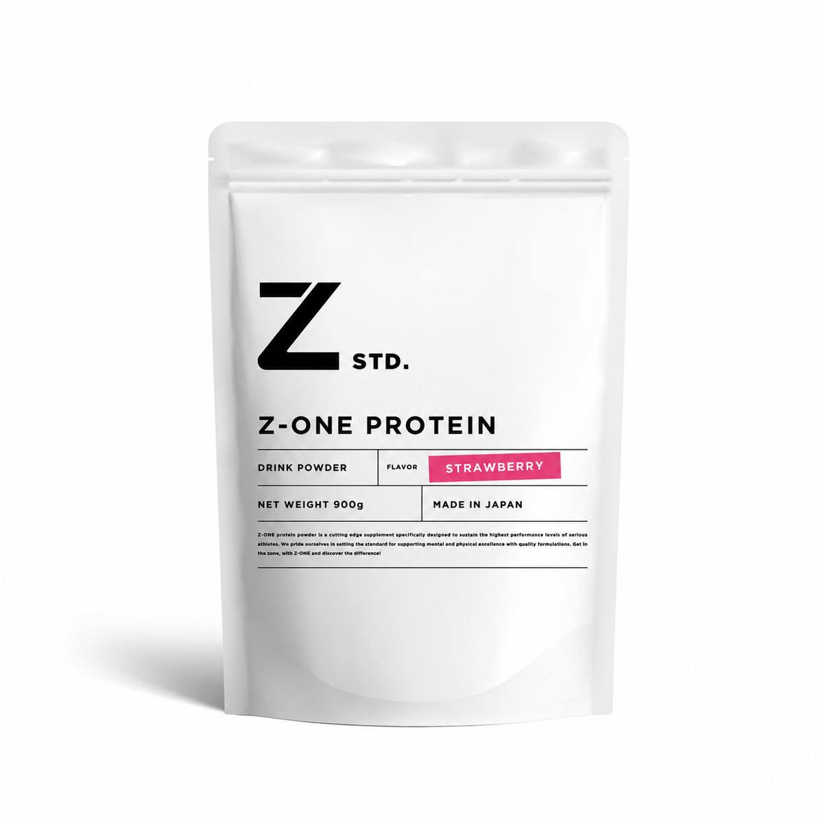 Z-ONE PROTEIN ストロベリー風味 900g 商品パッケージ